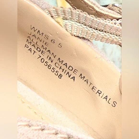 New Directions Champagne Blush Mary Jane Block Heel Pumps Size 6.5 - Picture 12 of 13